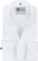 Suitable - Overhemd Prestige Albini Wit - 40 - Heren - Slim-fit