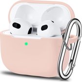 Airpod 3 hoesje Silicone Case Pink Sand - AirPods 3 Case Siliconen Hoes - AirPods 3 Hoes Cover