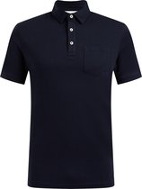 WE Fashion Heren slim fit polo van pima cotton