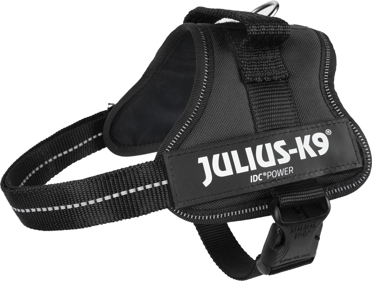 51 - 67 cm borstomvang Mini - JULIUS-K9® Classic Hondentuig Zwart