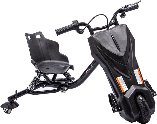 I-tronic - Elektrische Drift trike Kart 250W 36V Versie 2.0 Mat zwart -  Achtervering -... | bol.com