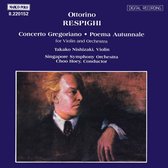 Takako Nishizaki, Singapore Symphony Orchestra, Choo Hoey - Respighi: Concerto Gregoriano - Poema Autunnale (CD)