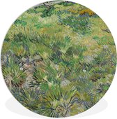 WallCircle - Wandcirkel ⌀ 30 - Grasveld met bloemen en vlinders - Schilderij van Vincent van Gogh - Ronde schilderijen woonkamer - Wandbord rond - Muurdecoratie cirkel - Kamer decoratie binnen - Wanddecoratie muurcirkel - Woonaccessoires