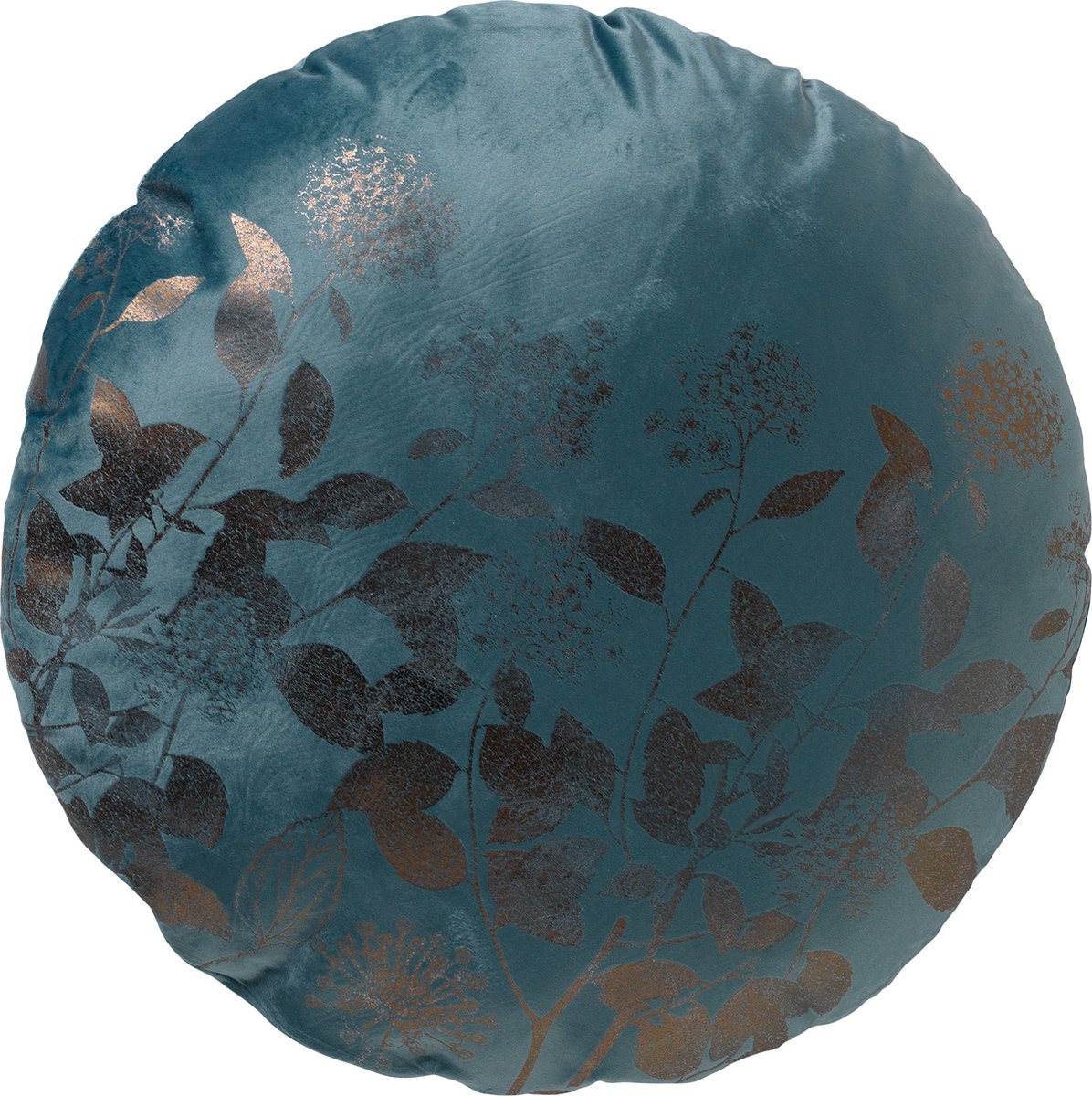 Dutch Decor ROSIE - sierkussen Ø45 cm - rond - velvet - Sagebrush Green - groen Saliegroen