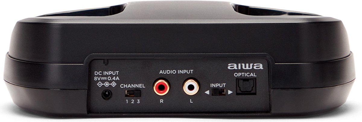 Aiwa WHF-930D Auricular 18kHz-40Hz | Inalámbrico Base De Carga Salida Optica Para Tv