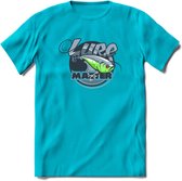 Vissen T-Shirt | Grappig Verjaardag Vis Hobby Cadeau Shirt | Dames - Heren - Unisex | Tshirt Hengelsport Kleding Kado - Blauw - 3XL