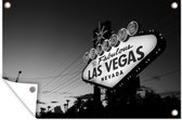 Tuinposter - Tuindoek - Tuinposters buiten - Welkomstbord van Las Vegas - 120x80 cm - Tuin