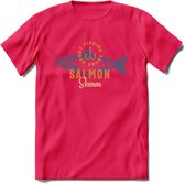 Vissen T-Shirt | Grappig Verjaardag Vis Hobby Cadeau Shirt | Dames - Heren - Unisex | Tshirt Hengelsport Kleding Kado - Roze - S