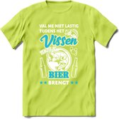 Val Me Niet Lastig Tijdens Het Vissen T-Shirt | Blauw | Grappig Verjaardag Vis Hobby Cadeau Shirt | Dames - Heren - Unisex | Tshirt Hengelsport Kleding Kado - Groen - XXL