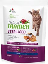 Natural trainer cat sterilised salmon kattenvoer 300 gr