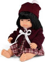 Aziatisch babymeisje met kledingset (38 cm)