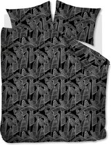 Beter Bed Select Dekbedovertrek Folium - 240 x 200/220 cm - zwart