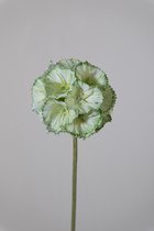 Kunstbloem - Scabiosa - topkwaliteit decoratie - 2 stuks - zijden bloem - Wit - 56 cm hoog