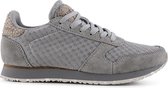Woden Ydun suède mesh 11 grijs dames sneakers