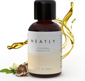 NEATLY Ayurveda Moringa Olie I Ayurvedisch Koudgeperst Anti-aging Serum I Voor gezonde haren en mooie huid - 50ml