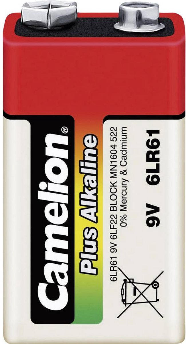 Camelion Alkaline E-Blok 9V-500mAh (6 st./doos)