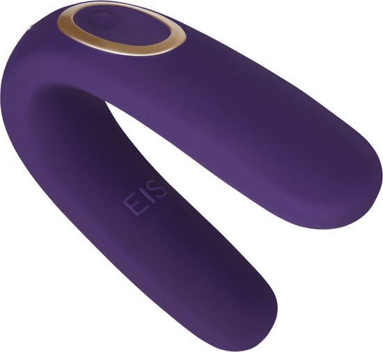 EIS, koppelvibrator "Classic 2", partnervibrator met 10 vibratieprogramma's, 2 krachtige motoren met accutechnologie, waterdicht