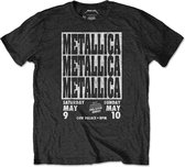 Metallica Heren Tshirt -2XL- Cow Palace Eco Zwart