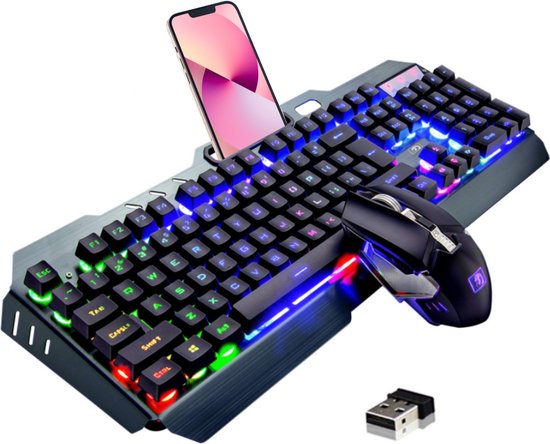Billy Boekwinkel Pennenvriend Draadloos gaming toetsenbord en muis – Ergonomisch - Universeel  –Multimediatoetsen –... | bol.com