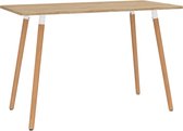 Decoways - Eettafel 120x60x75 cm metaal