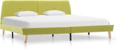 Decoways - Bedframe stof groen 140x200 cm