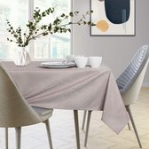 AmeliaHome Tafelkleed 120x220 cm Lotus Effect Waterafstotende Bladeren Gaia Poeder Roze 96588