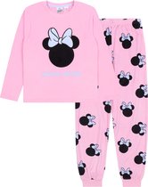 Roze, girly pyjama met lange mouwen Minnie Mouse DISNEY / 7-8 jaar 128 cm