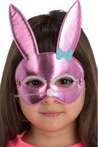 Carnival Toys Verkleedmasker Konijn Junior Roze One-size