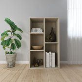 Decoways - Boekenkast/dressoir 50x25x80 cm spaanplaat sonoma eikenkleurig