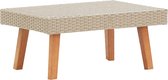 Decoways - Tuintafel poly rattan beige