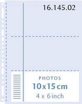 Insteekhoes - Henzo - 10 stuks voor 60 foto's liggend - Fotomaat 10x15 cm - Wit