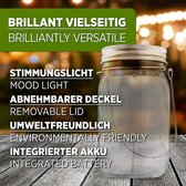 Lacari origineel zonneglas - ook als tuinlamp hanglamp - waterdichte zonnelamp - hoogwaardige zonnelamp in wekpot - gezellig zonlicht - Mason Jar met lange lichtduur