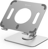 Laptopstandaard - Tablethouder - Telefoonhouder Silver - Ergonomisch 360° Design - Metaal - Verkrijgbaar in Zilver & Grijs & Oranje