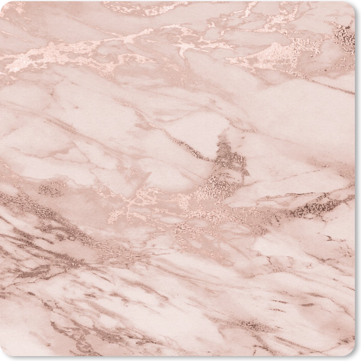 Muismat 30x30 cm - Mousepad Marmer - Roze - Muismatten