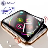 2 X PMMA Screen Protector Glass | Voor Apple watch 7 / 8| Apple watch bescherming | 2 X Nanoflex Screenprotector + Houder (45mm) | Geen luchtbellen Garantie!