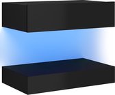 Decoways - Tv-meubel met LED-verlichting 60x35 cm hoogglans zwart