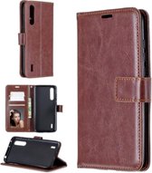 LuxeBass Hoesje geschikt voor Samsung Galaxy A01 hoesje book case bruin - telefoonhoes - gsm hoes - telefoonhoesjes