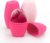 Jinius ® - 2 Pack - Siliconen - Gezicht - Ijs - Roller - Ice - Facial Roller - Face Roller - Roller - Massage - Gezichtsmassage - Gezichtroller - Roze