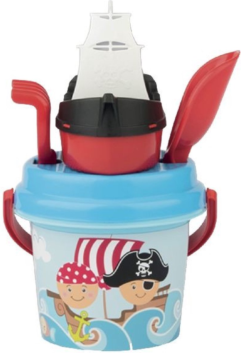 Emmerset - Piraat & boot - 5dlg. - Hoogte emmer - 15cm
