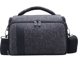 Cameratas voor Spiegelreflex Camera - Universele Schoudertas Met Regenhoes - DSLR Fototas - Grijs Cameratas voor Spiegelreflex Camera - Universele Schoudertas Met Regenhoes - DSLR Fototas - Grijs