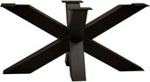 BAER | Tafelonderstel | Zwart staal | Matrix | Industrieel |  40 cm x 96 cm | koker 8 x 8
