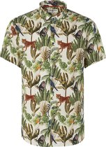 No-Excess - KM Overhemd Jungle Multicolour - XL - Heren - Regular-fit