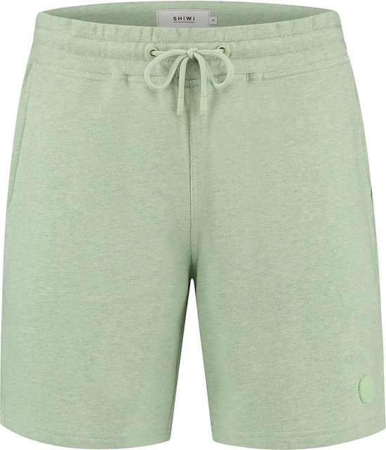 Shiwi - Sweat Shorts Lichtgroen - Modern-fit - Broek Heren maat XL | bol.com
