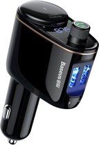 Baseus FM Transmitter Auto Bluetooth  Carkit - Handsfree Bellen / Muziek afspelen via Bluetooth /AUX /TF/SD kaart / USB Oplader CCALL-RH01 FM Transmitter
