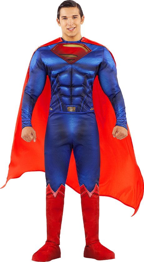 FUNIDELIA Superman Kostuum voor Mannen - Justice League - Maat: M
