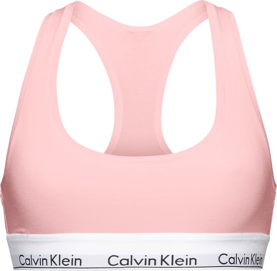 Top bralette femme Calvin Klein Modern Cotton , non doublé, rose clair - Taille: XS