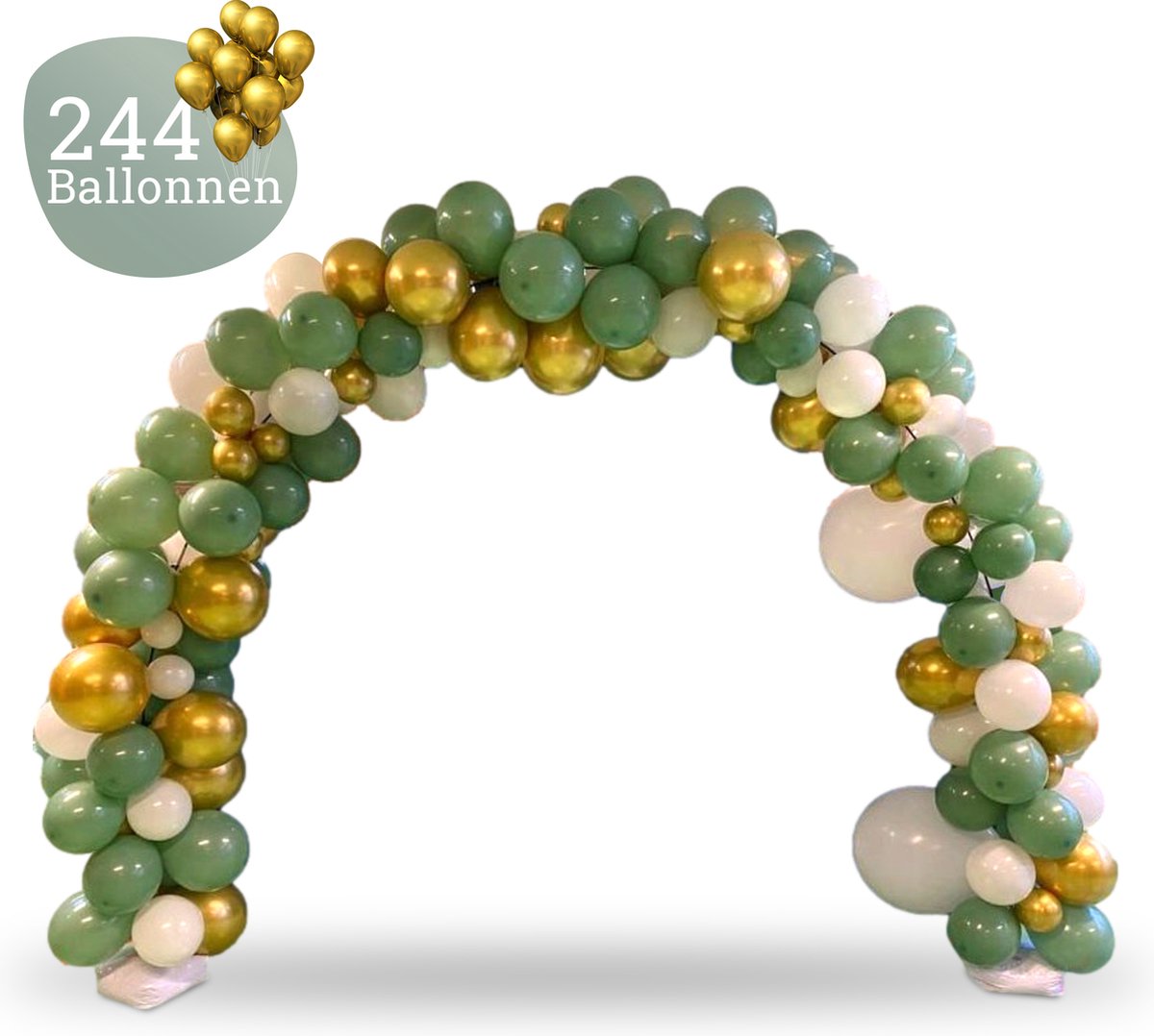 Sellaio - Arche de Ballon Vert Olive - Forfait Complet - Ballons avec  Véritable Arche