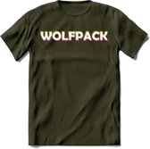 Saitama T-Shirt | Wolfpack Crypto ethereum Heren / Dames | bitcoin munt cadeau - Leger Groen - M