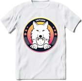 Saitama T-Shirt | Wolfpack Crypto ethereum Heren / Dames | bitcoin munt cadeau - Wit - XXL
