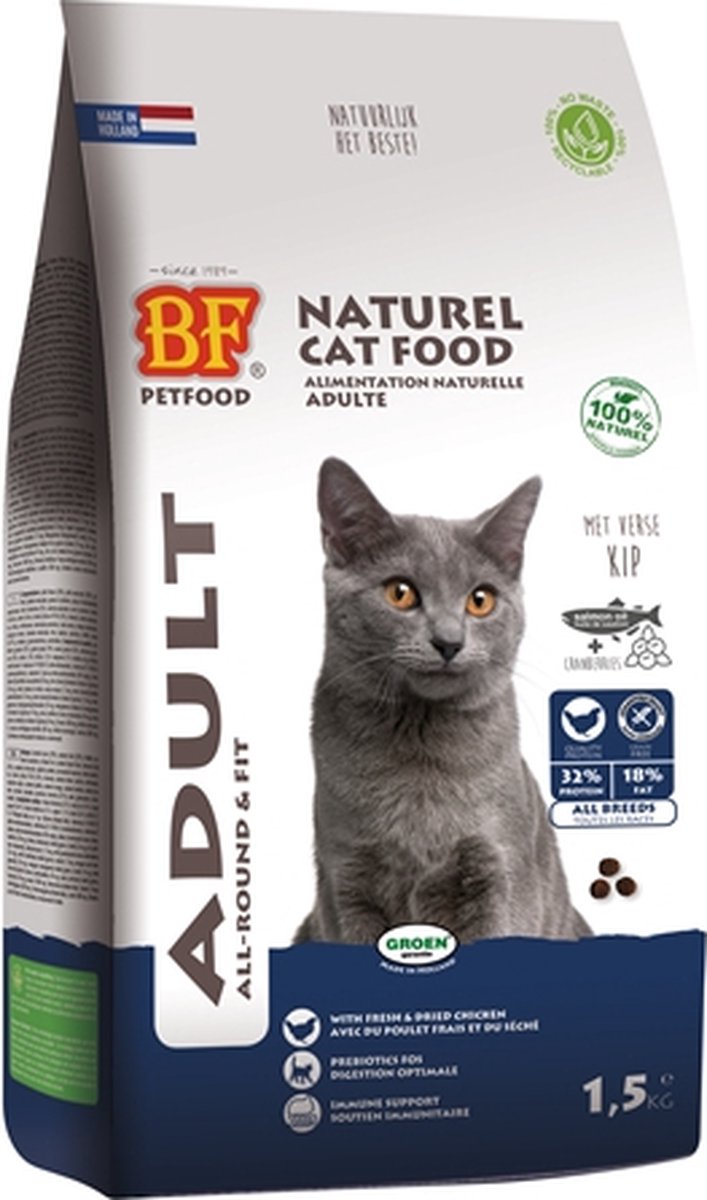 BIOFOOD CAT ADULT FIT 1,5KG